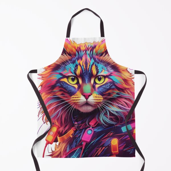 Item preview, Neon Cat 1 designed and sold by OnlyClassicArt.