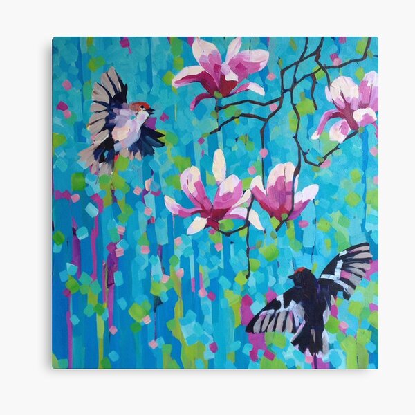 Magnolia & Birds Canvas Print