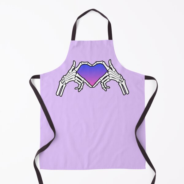 Item preview, Skeleton Hand Heart Blue Purple Ombre Subtle Bi Pride designed and sold by littlecornershop.
