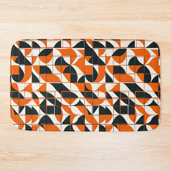 Item preview, Mid Century Modern Geometric Design in Black & Yellow  designed and sold by RichasDesigns.