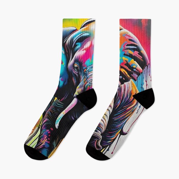Artikelvorschau, Regenbogenelefant entworfen und verkauft von Pirish-Designs.