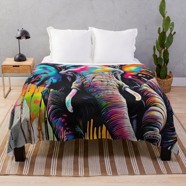 Artikelvorschau, Regenbogenelefant entworfen und verkauft von Pirish-Designs.
