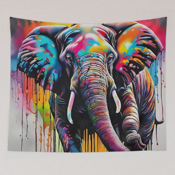 Artikelvorschau, Regenbogenelefant entworfen und verkauft von Pirish-Designs.
