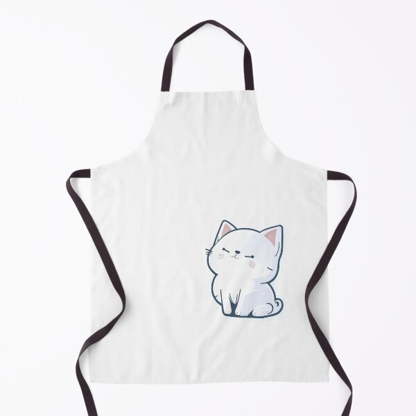Item preview, White smiling cat flat vector desgin designed and sold by Digitalcipart.