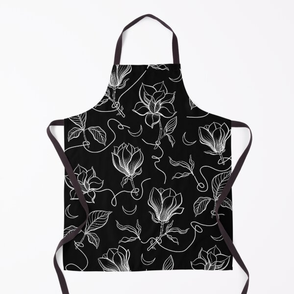 Item preview, Cool floral pattern with moon and magnolia blooming designed and sold by rinaocean.