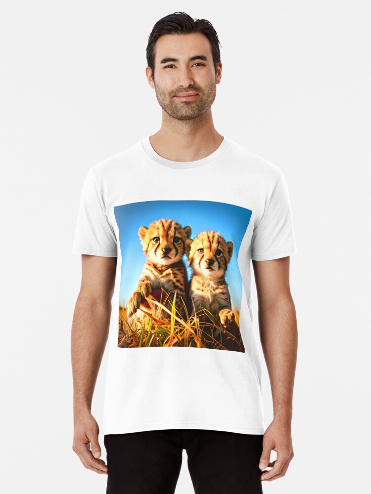 Cheetah Cubs Premium T-Shirt for Sale by dukeai
