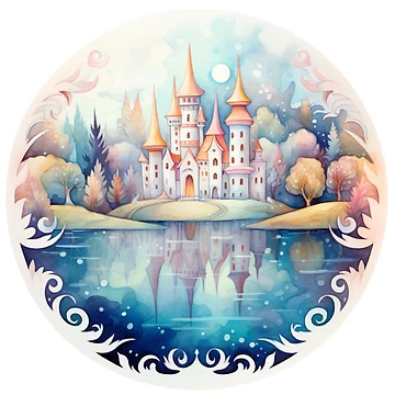 Imagen de la obra Watercolour Palace de RiffraffDesigns