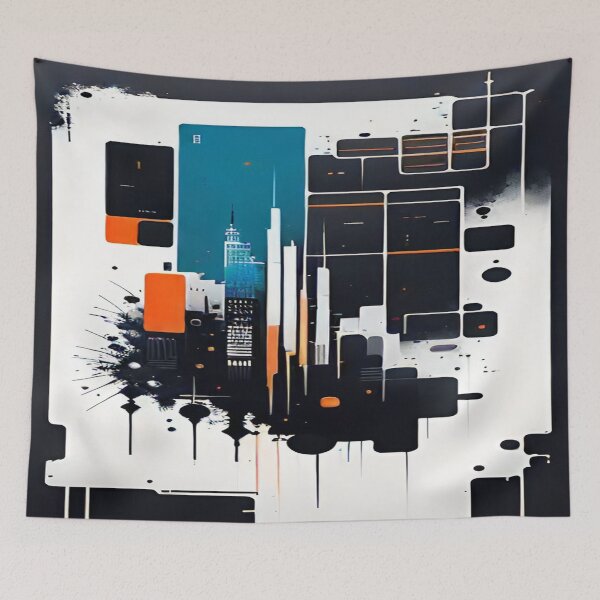 Item preview, Futuristic Cityscape in Cubist Splendor designed and sold by I-A-Troy.