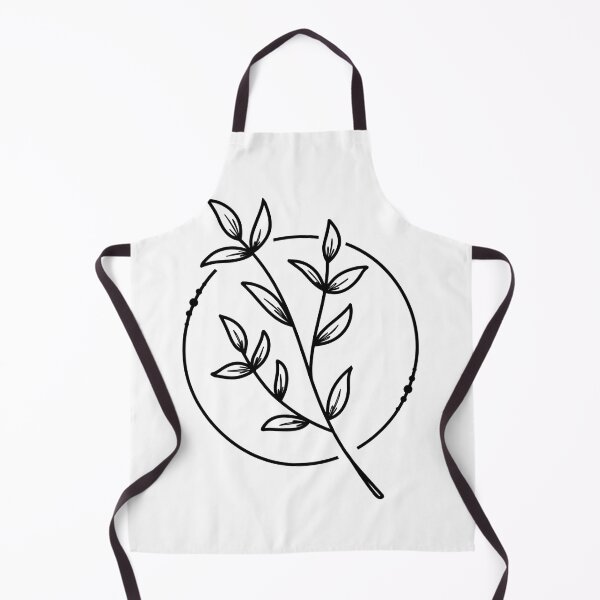 Item preview, Geometric Line Art Plant- Black Circle designed and sold by nkarynne.