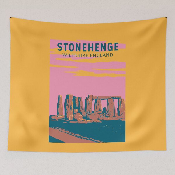 Item preview, Stonehenge Travel Art Vintage designed and sold by KrisSidDesigns.