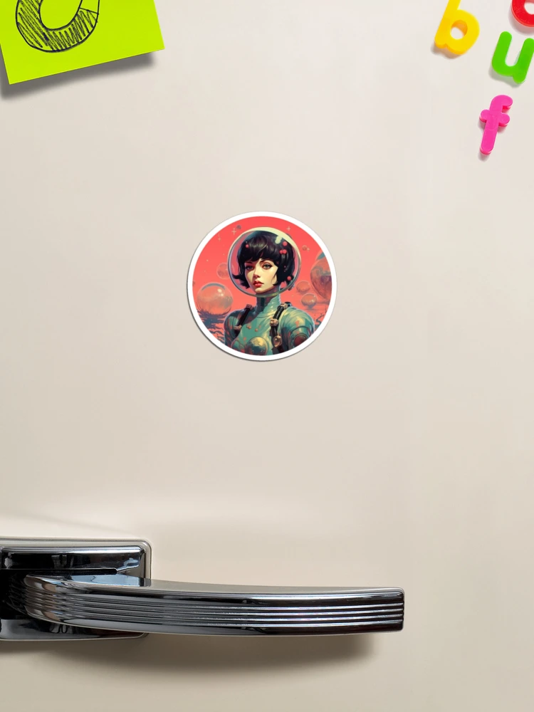 Imagen 1 de 3, Imán con la obra Vintage Explorer, diseñada y vendida por RiffraffDesigns.