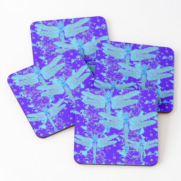 Item preview, BABY BLUE DRAGONFIES ABSTRACT PATTERN BLUE  ART designed and sold by sharlesart.