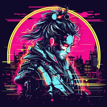 Artwork thumbnail, Cyber Samurai by RiffraffDesigns