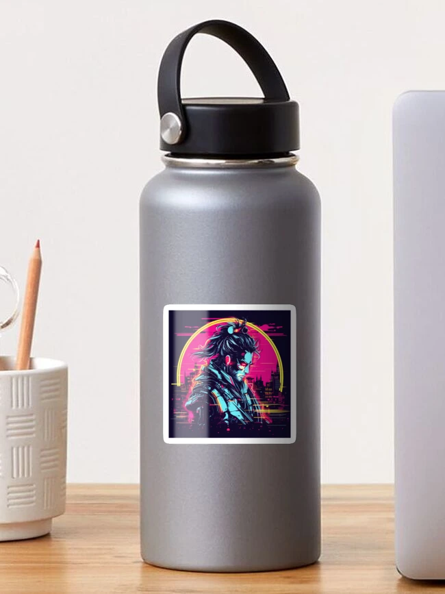 Thumbnail 1 von 3, Sticker, Cyber Samurai designt und verkauft von RiffraffDesigns.