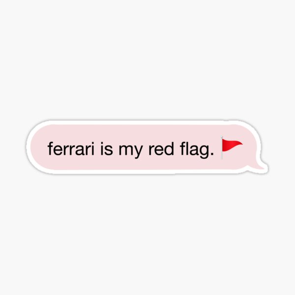 Ferrari Aufkleber - Ferrari Flagge