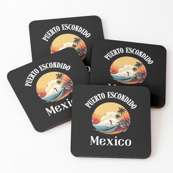 Item preview, Puerto Escondido Palm Trees, Beach And Surfing Design designed and sold by RektRepublic.