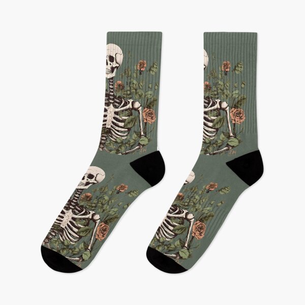 Item preview, Skeleton with rose flowers designed and sold by Hisirdoux.