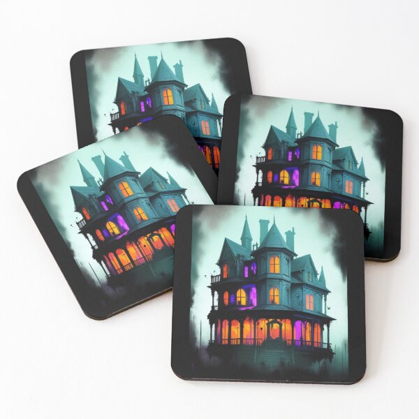 Item preview, colorful haunted house designed and sold by EuropeanPrints.