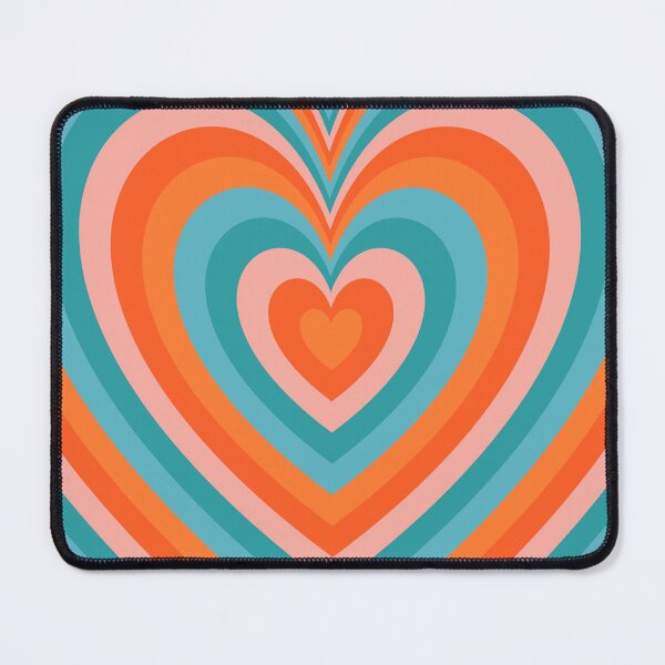 Item preview, Orange and Teal Groovy Heart Pattern designed and sold by EpicCreation.