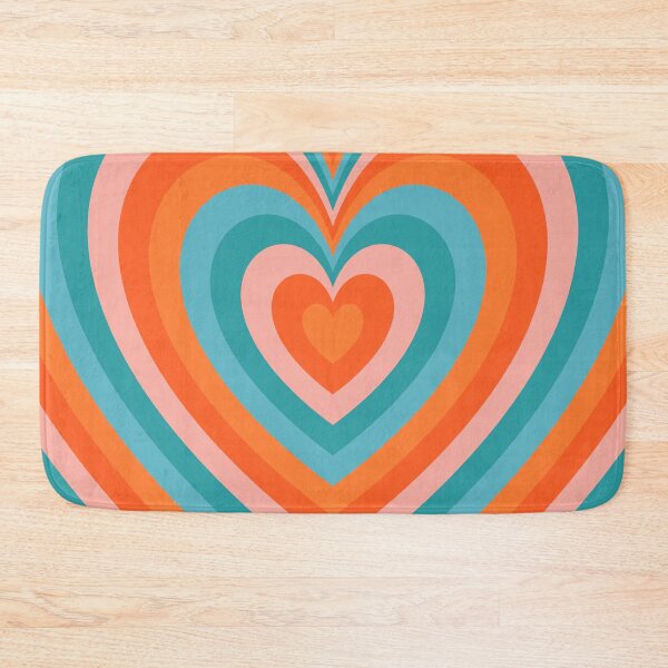 Item preview, Orange and Teal Groovy Heart Pattern designed and sold by EpicCreation.