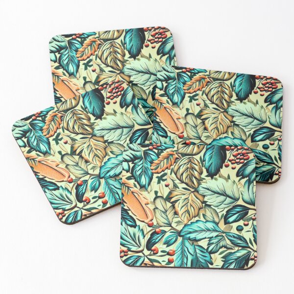 Item preview, Merry Berries and Green Leaves Embroidered tapestry  designed and sold by RachelRebel.