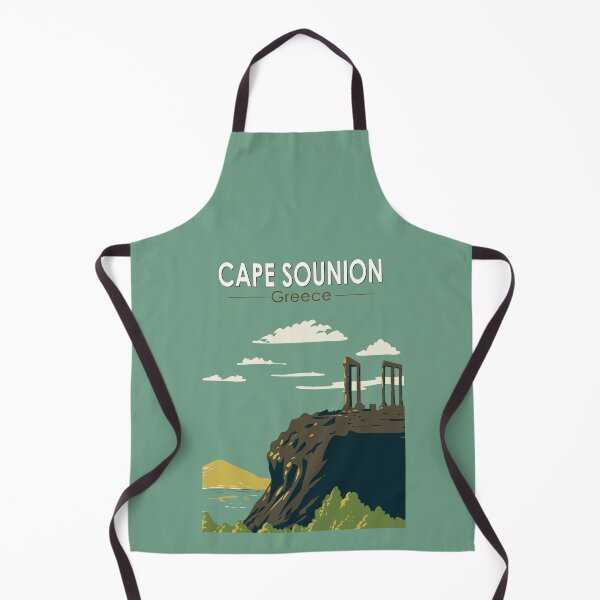 Item preview, Cape Sounion Greece Travel Art Vintage designed and sold by KrisSidDesigns.