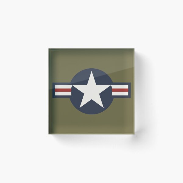 Item preview, Vintage Red White Blue USAAF Insignia Star Bars designed and sold by Digital Homestead.