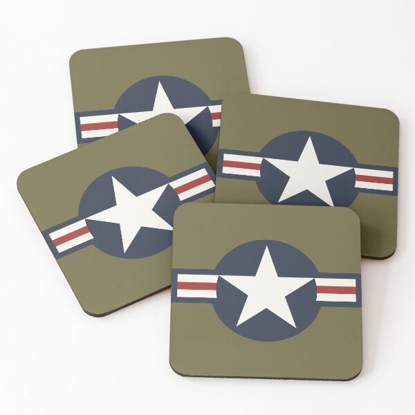 Item preview, Vintage Red White Blue USAAF Insignia Star Bars designed and sold by Digital Homestead.