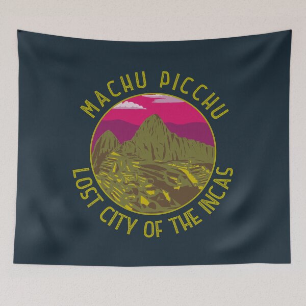 Item preview, Machu Picchu Peru Retro Distressed Circle designed and sold by KrisSidDesigns.