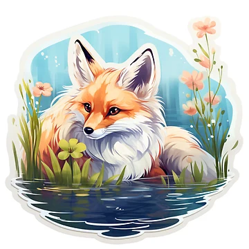 Aperçu de l'œuvre Waiting By The Pond de RiffraffDesigns