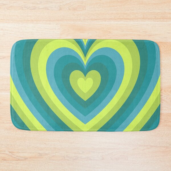 Item preview, Teal and Lime Groovy Heart Pattern designed and sold by EpicCreation.