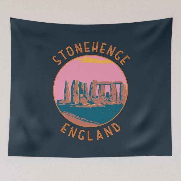 Item preview, Stonehenge Retro Distressed Circle designed and sold by KrisSidDesigns.