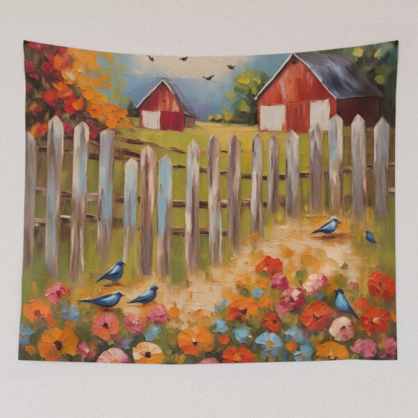 Item preview, Barn and Pickets designed and sold by kultomatic.