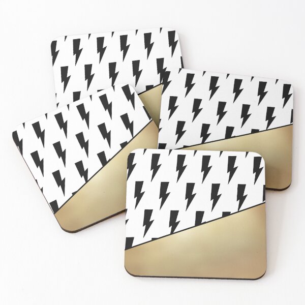 Item preview, Black and Gold Lightening Bolts designed and sold by JNTremblay.