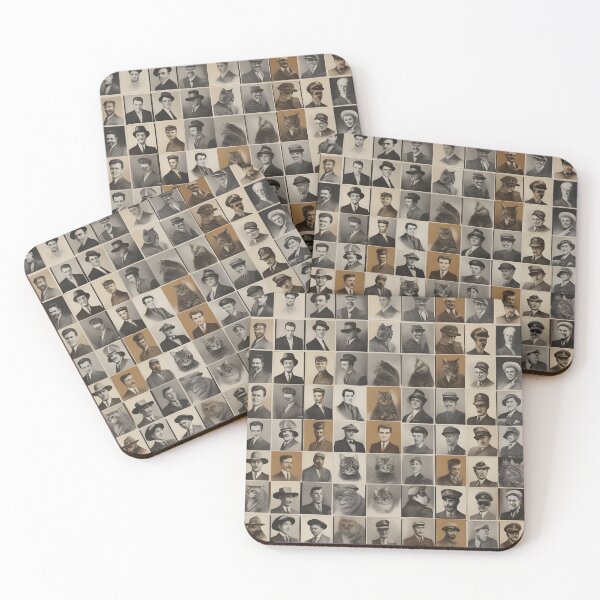Item preview, Ugly Faces High School Yearbook with Cats II -  Absurd Grotesque designed and sold by DevemDavam.