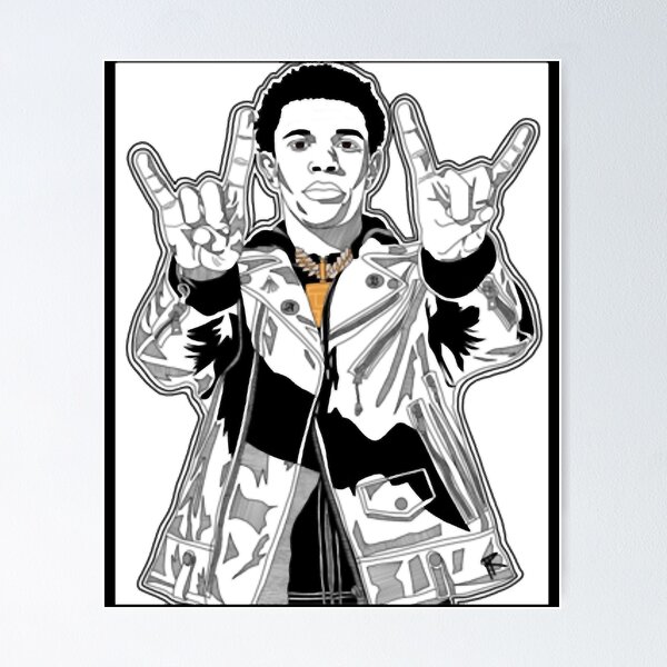 A Boogie Wit Da Hoodie Rapper Music Artist Print Wall Art Home - POSTER  20x30