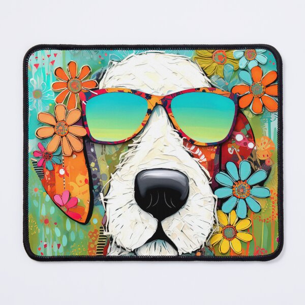 Item preview, Green Glimpse of Dog Whimsy designed and sold by Ivan Guaderrama.