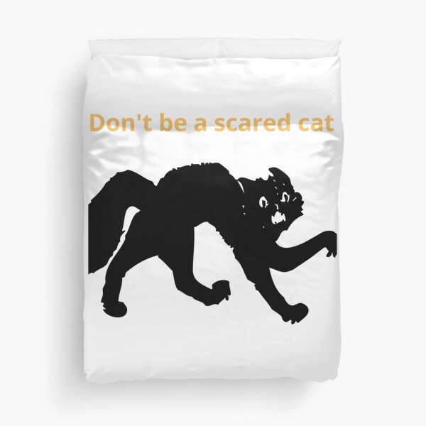 Scared Cats Duvet Covers for Sale