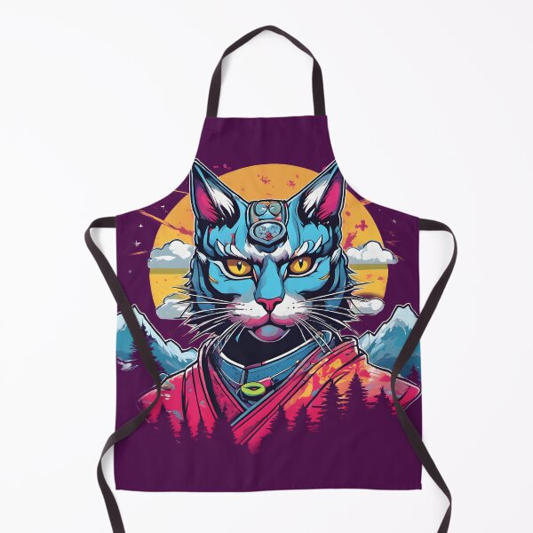 Item preview, fantasy samurai cat designed and sold by defpoint.