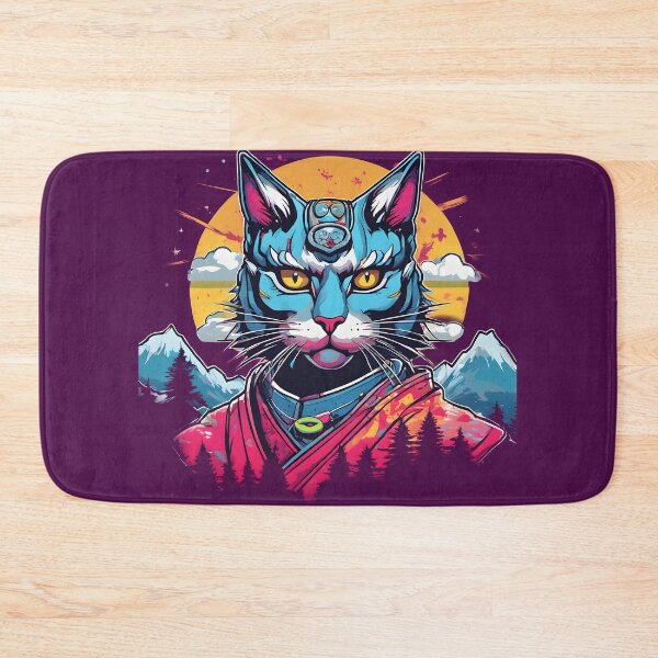 Item preview, fantasy samurai cat designed and sold by defpoint.