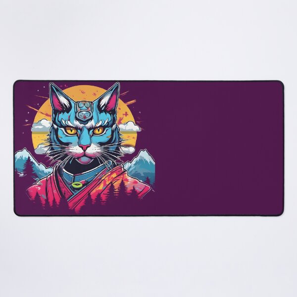 Item preview, fantasy samurai cat designed and sold by defpoint.