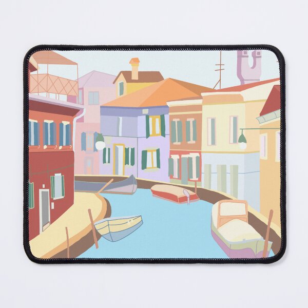 Item preview, Colorful city wall art designed and sold by Agapeart111.
