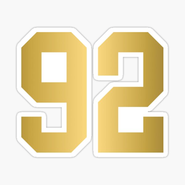 Gold Number Stickers Sticker for Sale by mynameisliana