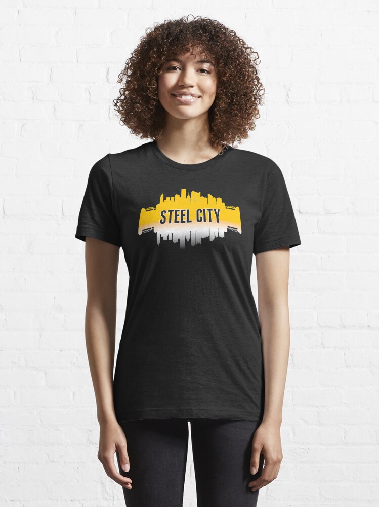 NFL Steelers Women's City Nickname Short SleeveLayer T-shirt 