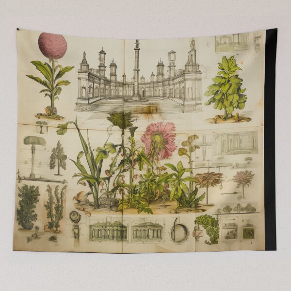 Item preview, Old Plant Drawings of Horticulture and Botany  designed and sold by BrandonArtWorld.