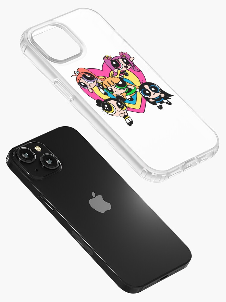 Korean White Heart Makeup Mirror Cute Phone Cases For iPhone 14