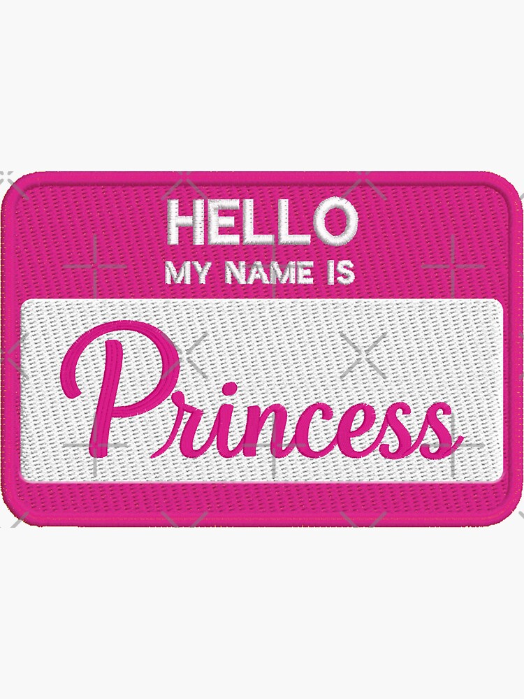 Thumbnail 3 of 3, Sticker, hello princess designed and sold by mystudiocreate.