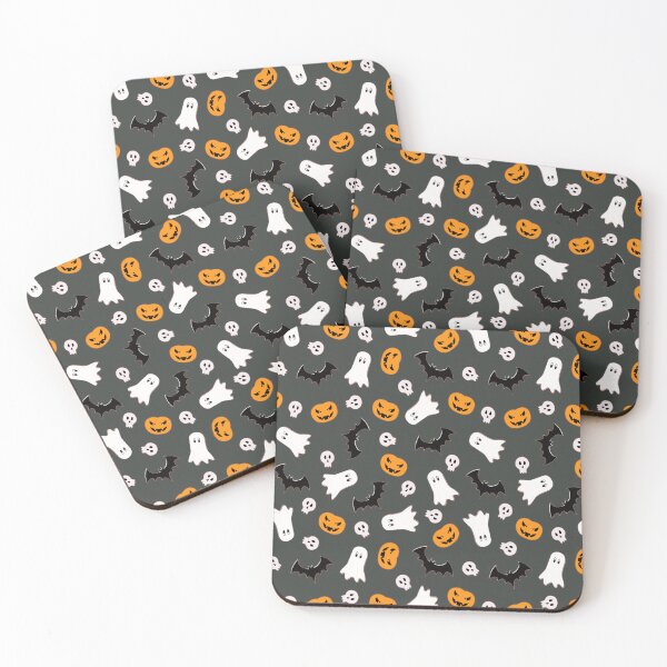 Item preview, Cute Halloween Pattern - Dark Grey designed and sold by Timeknights.