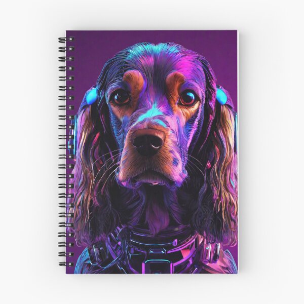 Artikelvorschau, English Cocker Spaniel Robot #4 entworfen und verkauft von BellaRosie Emporium.