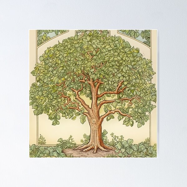 Item preview, Hackberry tree drawing designed and sold by ComicsFactory.